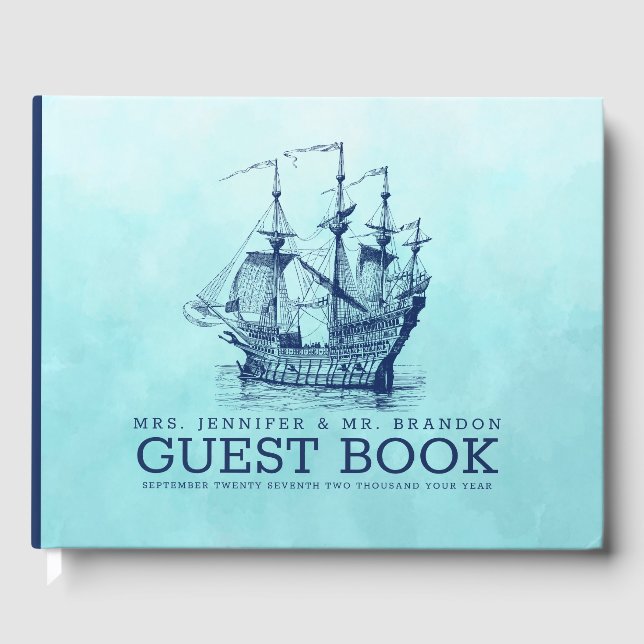 Navy-Segel Gästebuch (Vorderseite)