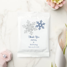 Navy Silver Snowflake Winter Winter Vielen Dank