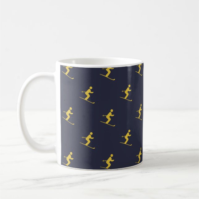 Navy Skier Kaffeetasse (Links)