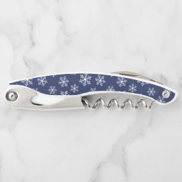 Navy Snowflake Corkschraube Kellnermesser