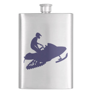 Navy-Snowmobiler Flachmann