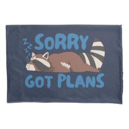 Navy Sorry Got Pläne Funny Raccoon Kissenbezug
