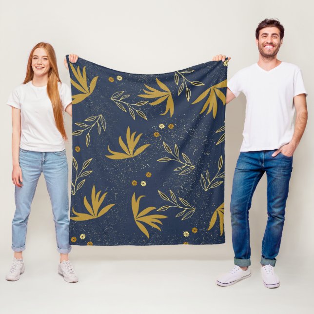Navy Spray Fleecedecke (Beispiel)