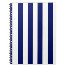 Navy Strip Notebook