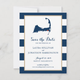 Navy Stripes Harwich Wequassett Cape Cod | Hochzei Save The Date