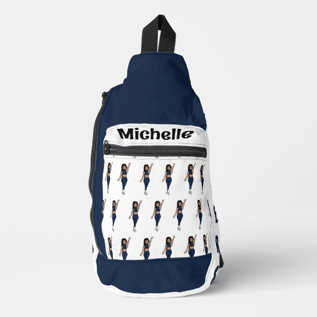 Navy Tänzer Schlinge Tasche # 2 (Vorderseite)
