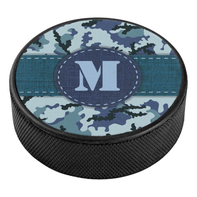 Navy-Tarnung Eishockey Puck (3/4)