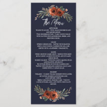 Navy Terrakotta Boho Blumen