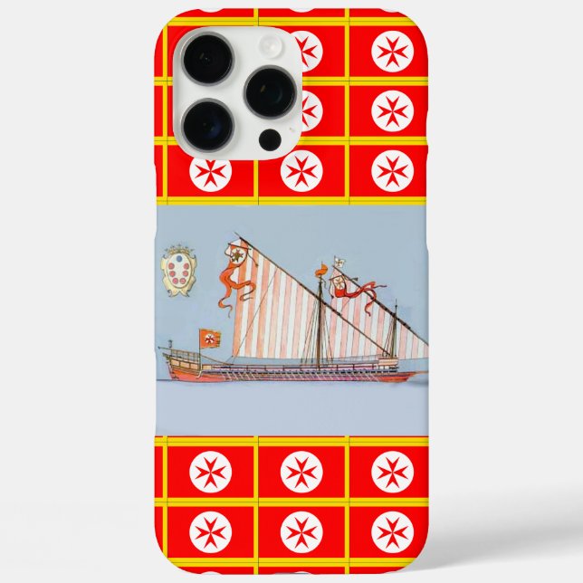 Navy Toskana Medici Nautıcal Case-Mate iPhone Hülle (Rückseite)