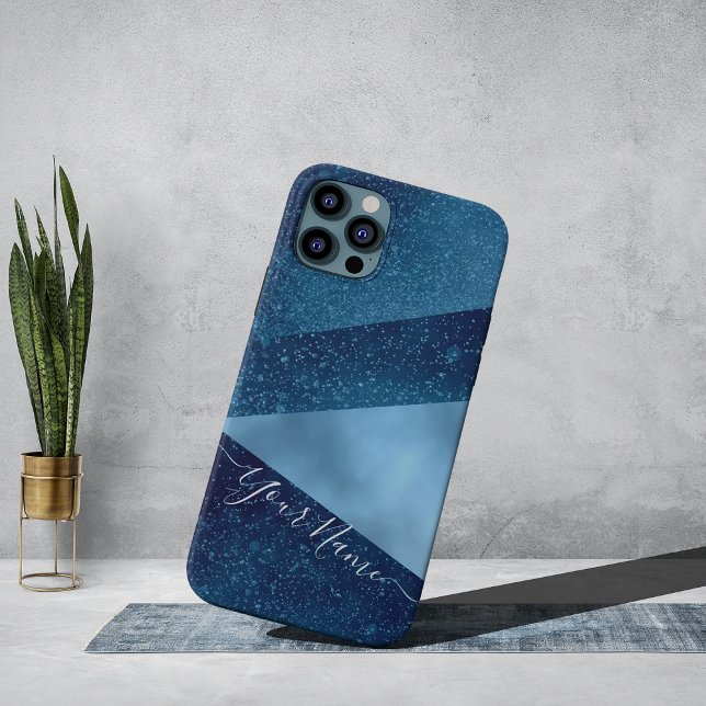 Navy und Baby Blue Strip iPhone Gehäuse Case-Mate iPhone Hülle (Navy and baby blue striped iphone cases)