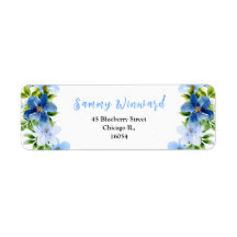 Navy und Blue Floral und Foliage Brautparty