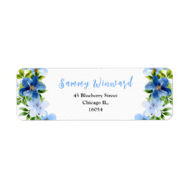 Navy und Blue Floral und Foliage Brautparty