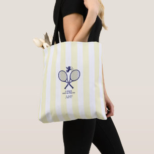 Navy- und cremefarbene preppy-Tennis-Brautparty