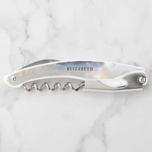 Navy- und Gold-Hochzeitsdusche-Korkenzieher Kellnermesser