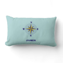 Navy und Gold Nautic Compass Rose mit Namen