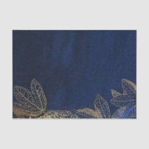 Navy und Gold Seidenpapier