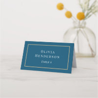 Navy und Gold Wedding Platzkarte Name Card Sitzplä