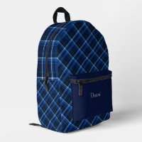 Navy und Light Blue Kariert