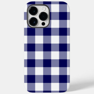 Navy und White Gingham Pattern Case-Mate iPhone Hülle