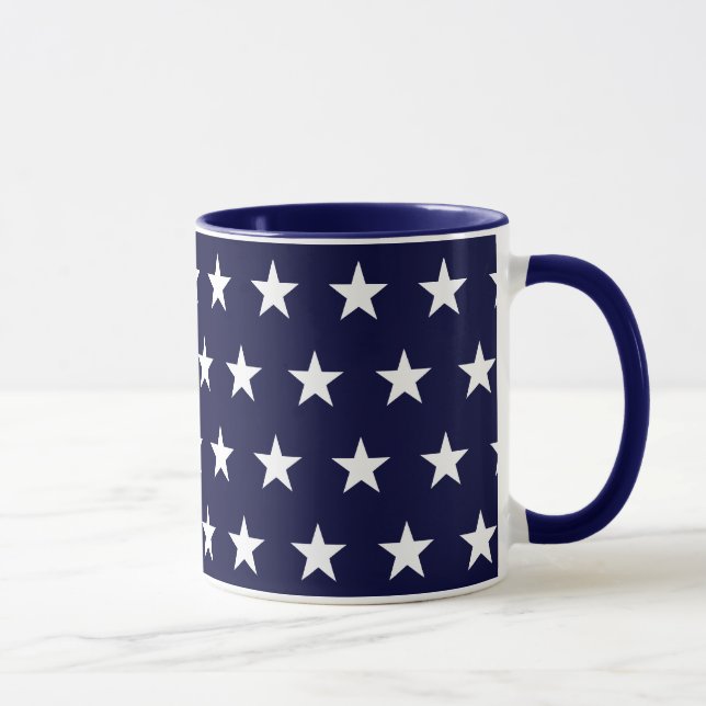 Navy und White Stars Tasse (Rechts)