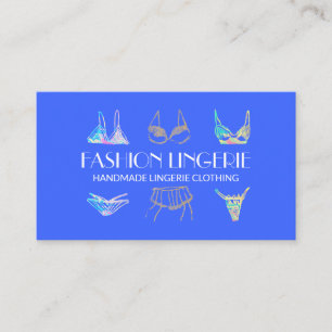 Navy Underwear Girly Shop Lingerie Bekleidung Visitenkarte