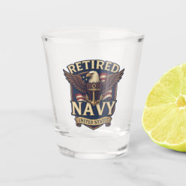Navy USN Veteran Schnapsglas