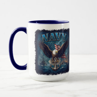 Navy USN Veteran Tasse