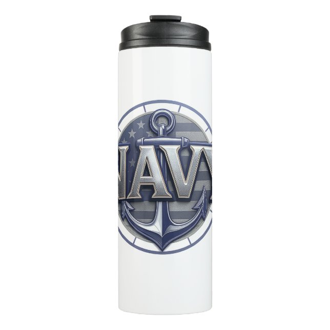Navy USN Veteran Thermosbecher (Vorderseite)