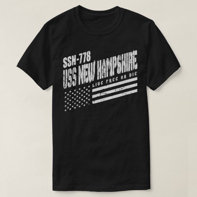 Navy USS New Hampshire SSN 778 U-Boot Submar T-Shirt (Design vorne)