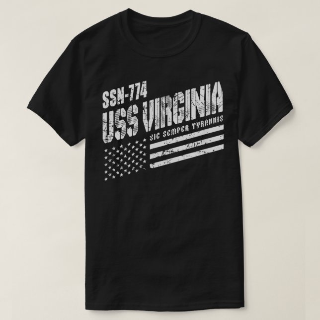 Navy USS Virginia SSN 774 U-Boot U-Boot T-Shirt (Design vorne)