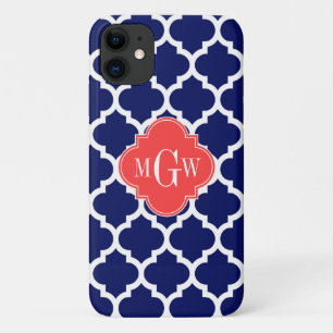Navy Welch marokkanischer #5 Korallenrot 3 Anfangs Case-Mate iPhone Hülle