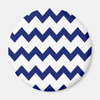 Navy White Chevrons Magnet