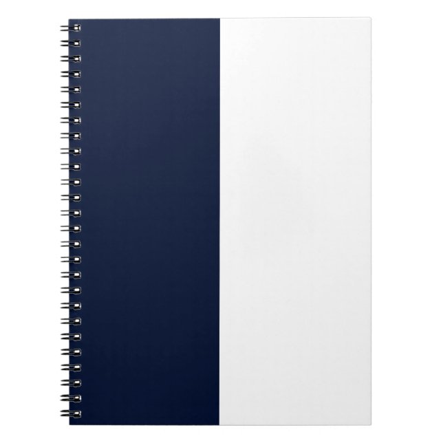 Navy & White CUSTOM Notizblock (Vorderseite)