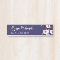 Navy & White Floral Beauty Make-up Fair