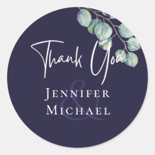 Navy White Sage DANK YOU Eucalyptus Stickers