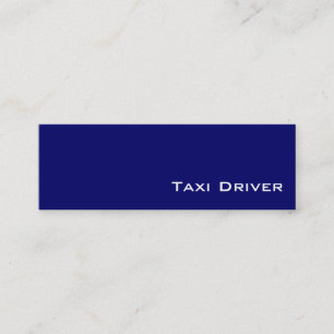 Navy White Taxistand Visitenkarten Mini Visitenkarte