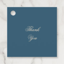 Navy White Wedding Geschenkanhänger