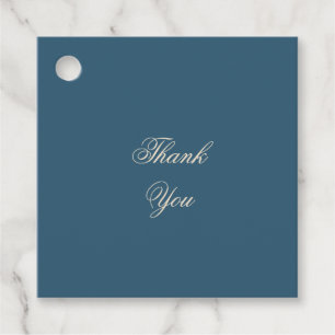Navy White Wedding Geschenkanhänger