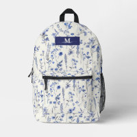 Navy-Wildblumen für Aquarellfarben