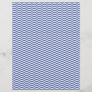 Navy Zickzack/Zig Zag Scrapbook Paper