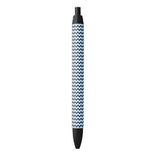 Navy Zigzag, Zickzack, Marine, geometrisches Muste Kugelschreiber