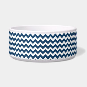 Navy Zigzag, Zickzack, Marine, geometrisches Muste Napf