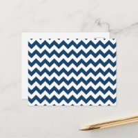 Navy Zigzag, Zickzack, Marine, geometrisches Muste