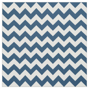 Navy Zigzag, Zickzack, Marine, geometrisches Muste Stoff