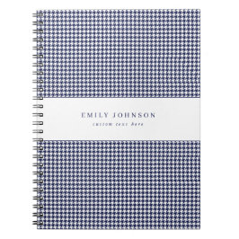 Navyblau Elegantes Minimalistisches Hundezahnmuste Notizblock