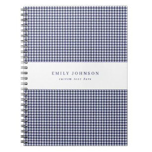 Navyblau Elegantes Minimalistisches Hundezahnmuste Notizblock