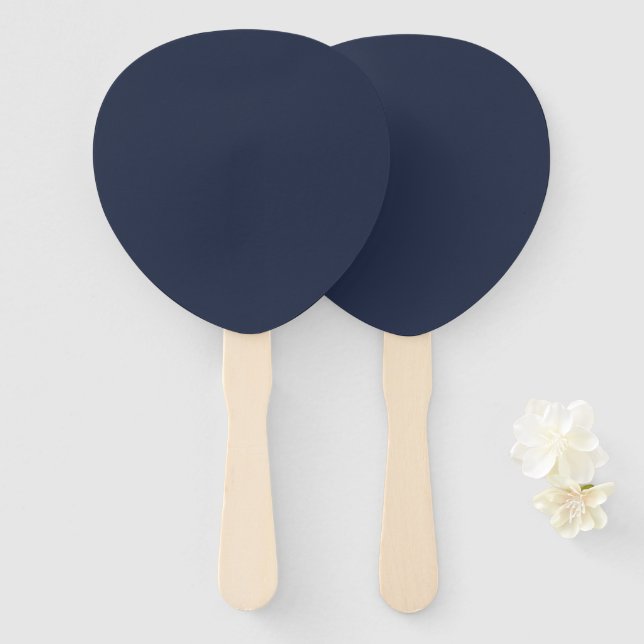 Navyblau Fächer (Vorne und Hinten)