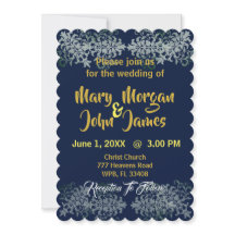 Navyblau Gold Silber Gelb Hochzeit