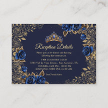 Navyblau Goldene Tiara Rosen Quinceañera