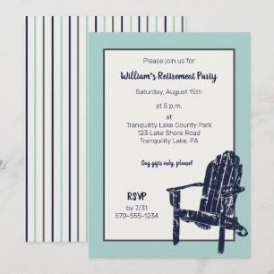 Navyblaue Adirondack-Stühle für individuelle Ruhes Einladung